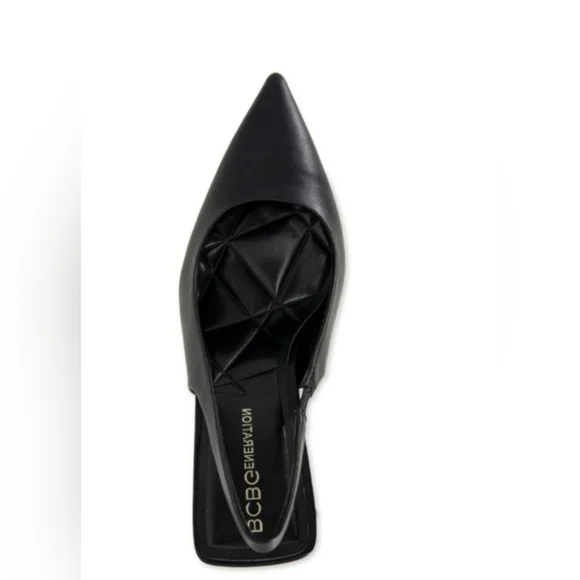 BCBGeneration Trina Elegant Black Slingback Block Heels New W/O Box Sz 6.5 - Picture 3 of 12